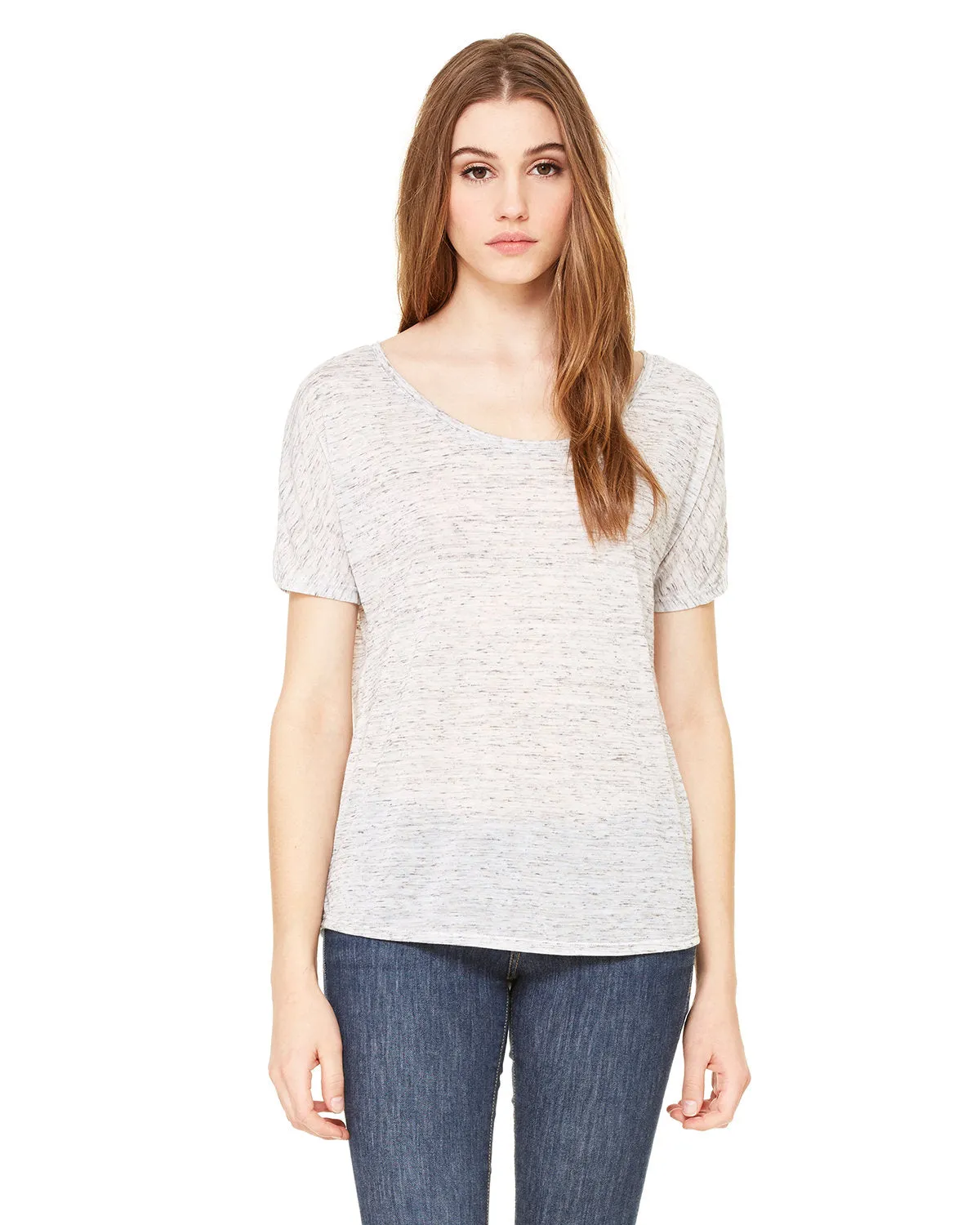 Bella   Canvas 8816 Damen Slouchy Rundhals-T-Shirt