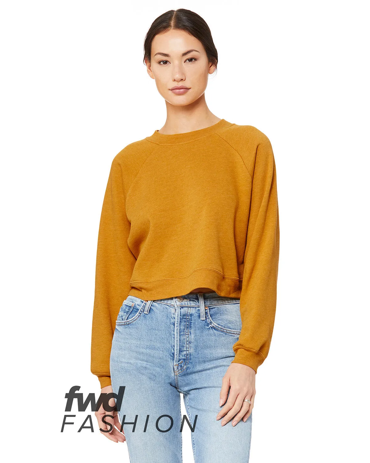 Bella   Canvas B7505 FWD Damen Raglan Pullover Fleece