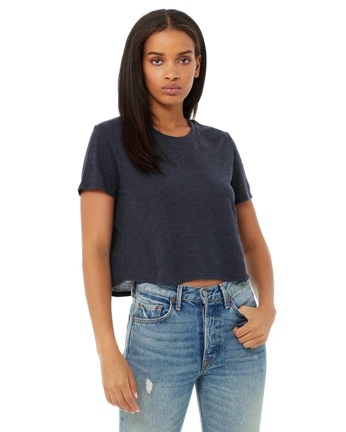 Bella   Canvas B8882 Damen Fließendes Cropped T-Shirt