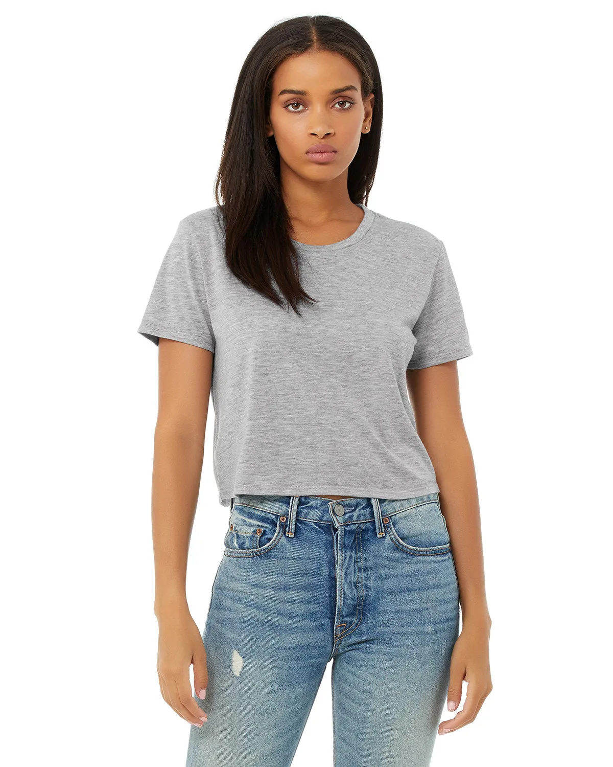 Bella   Canvas B8882 Damen Fließendes Cropped T-Shirt