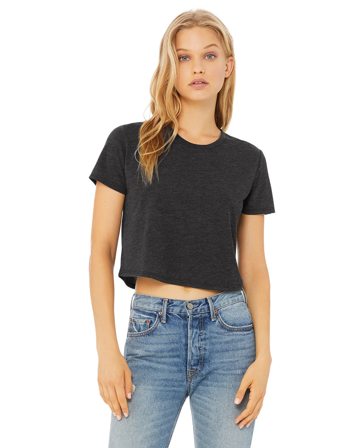 Bella   Canvas B8882 Damen Fließendes Cropped T-Shirt