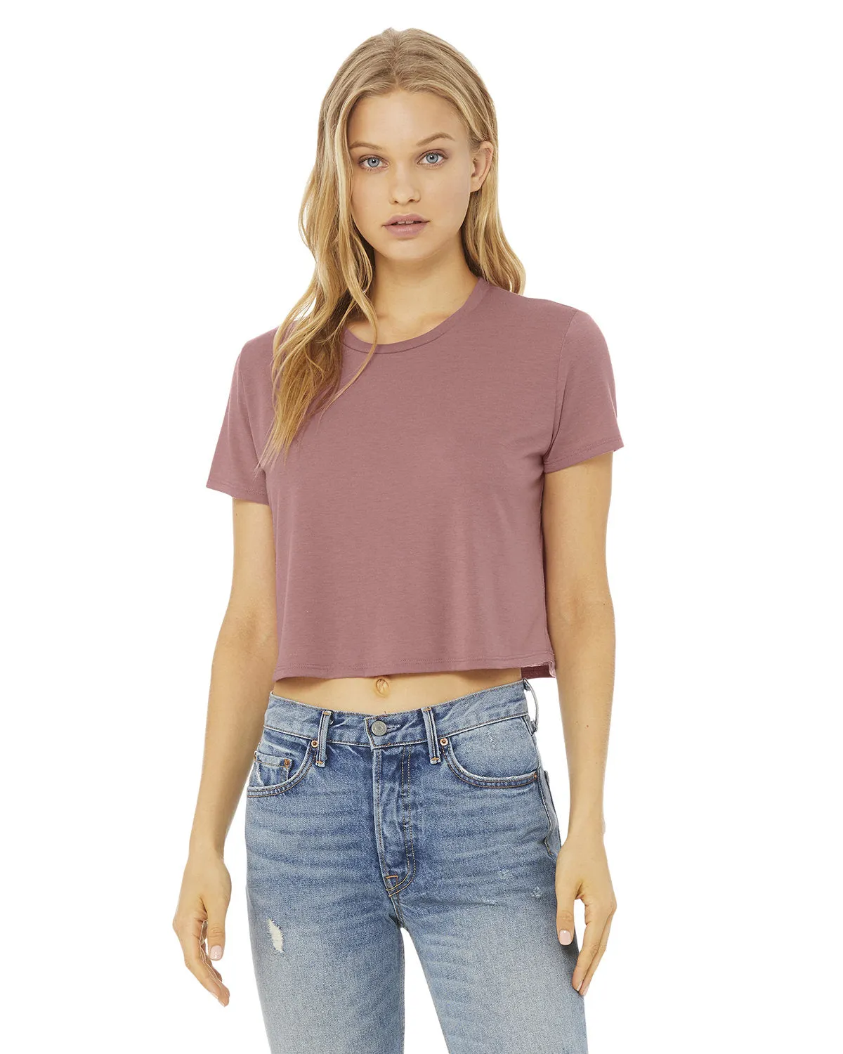 Bella   Canvas B8882 Damen Fließendes Cropped T-Shirt