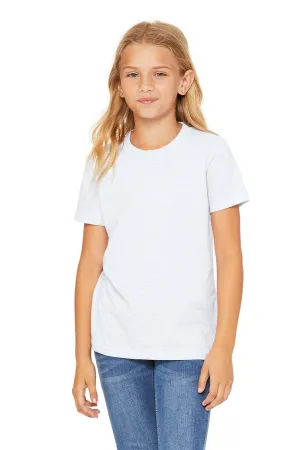 Bella   Canvas Jugend-Jersey Kurzarm Rundhals T-Shirt - Aschgrau