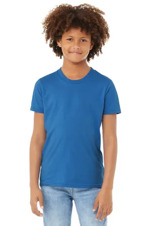 Bella   Canvas Jugend-Jersey T-Shirt mit kurzen Ärmeln und Rundhalsausschnitt - Columbia Blau