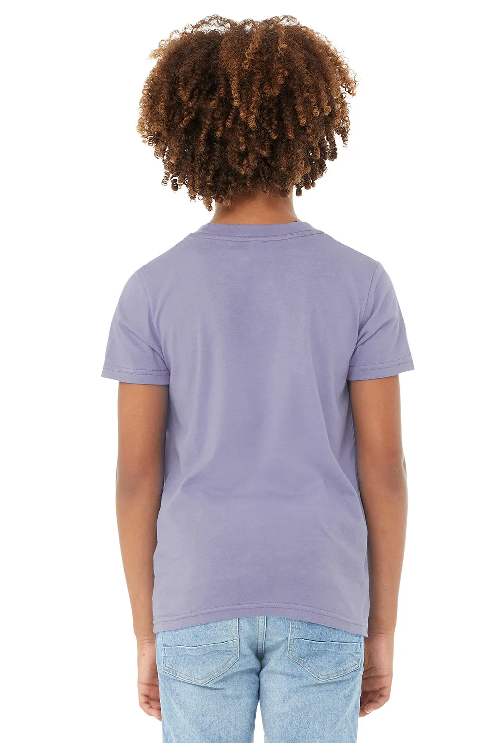 Bella   Canvas Jugend-Jersey Kurzarm Rundhals T-Shirt - Dunkles Lavendel Lila