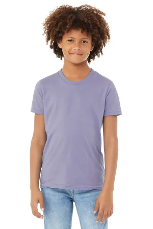 Bella   Canvas Jugend-Jersey Kurzarm Rundhals T-Shirt - Dunkles Lavendel Lila