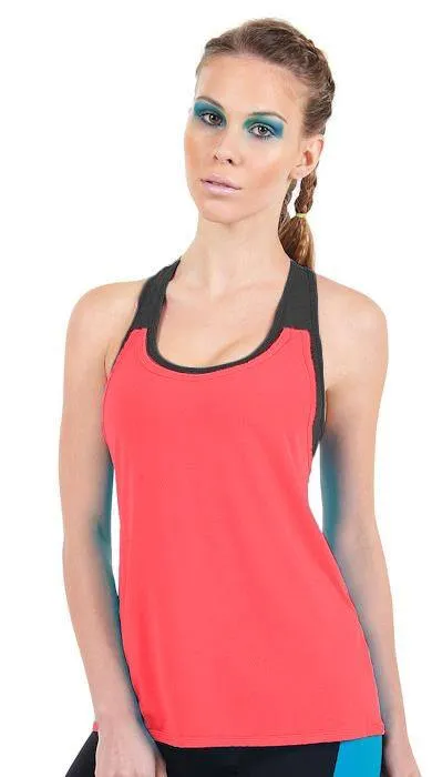 Bia Brazil Activewear Doppelter Trouble Mesh Tank TT4308