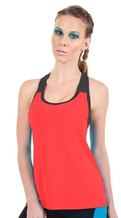 Bia Brazil Activewear Doppelter Trouble Mesh Tank TT4308