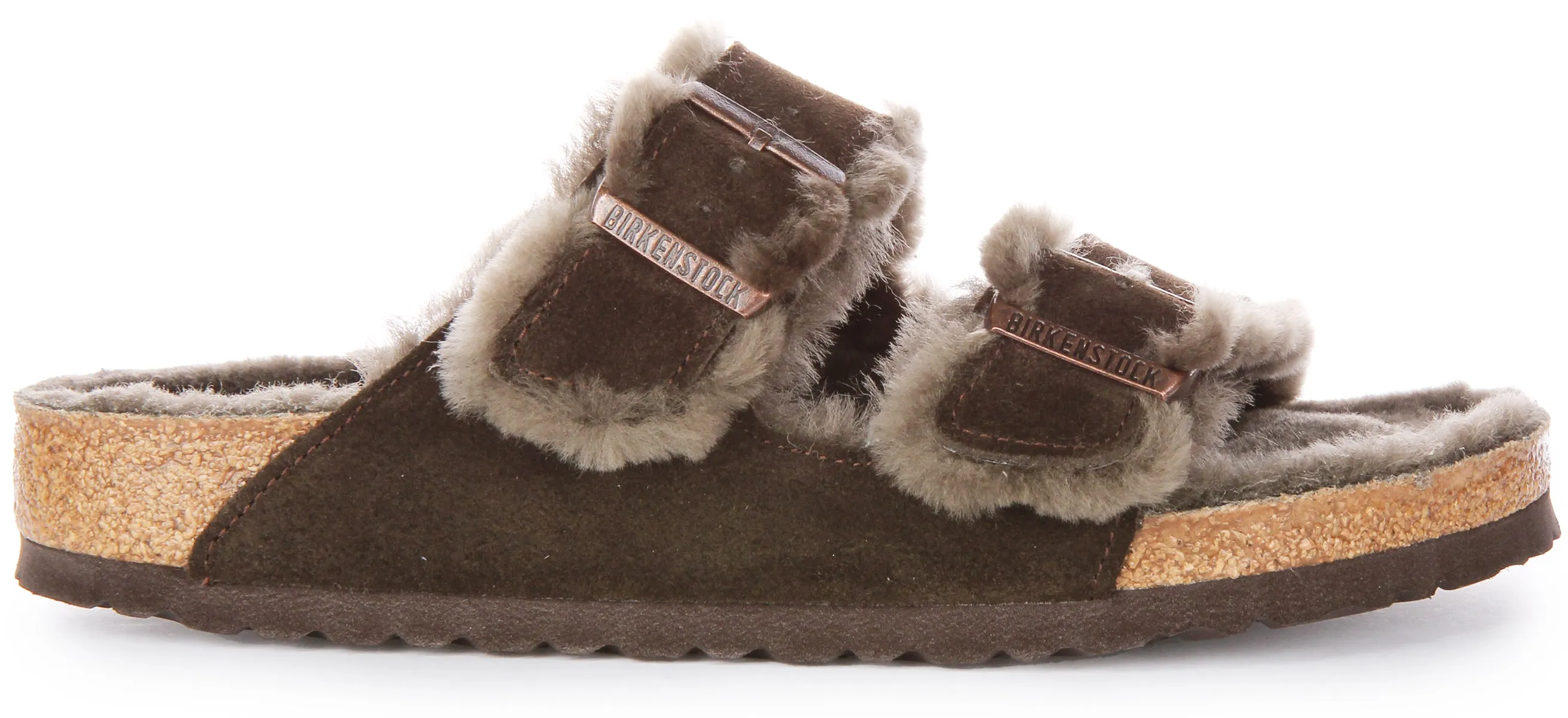 Birkenstock Arizona Shearling In Moca | Regular Fit Schuhe Birkenstock