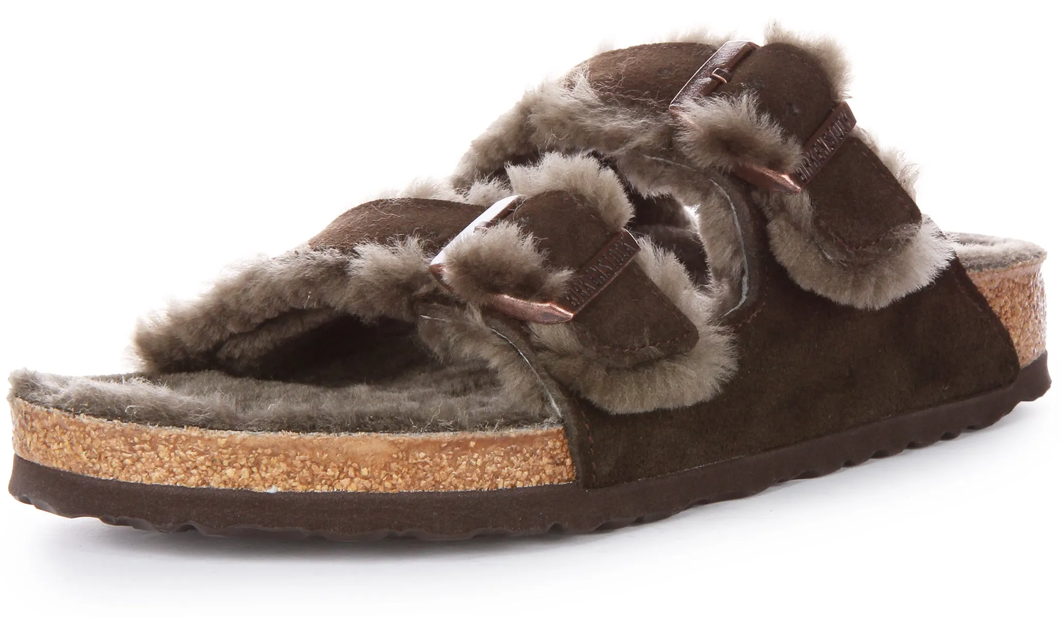 Birkenstock Arizona Shearling In Moca | Regular Fit Schuhe Birkenstock