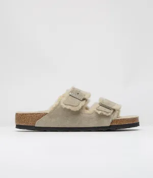 Birkenstock Arizona Shearling Sandalen - Birkenschuhe in Taube