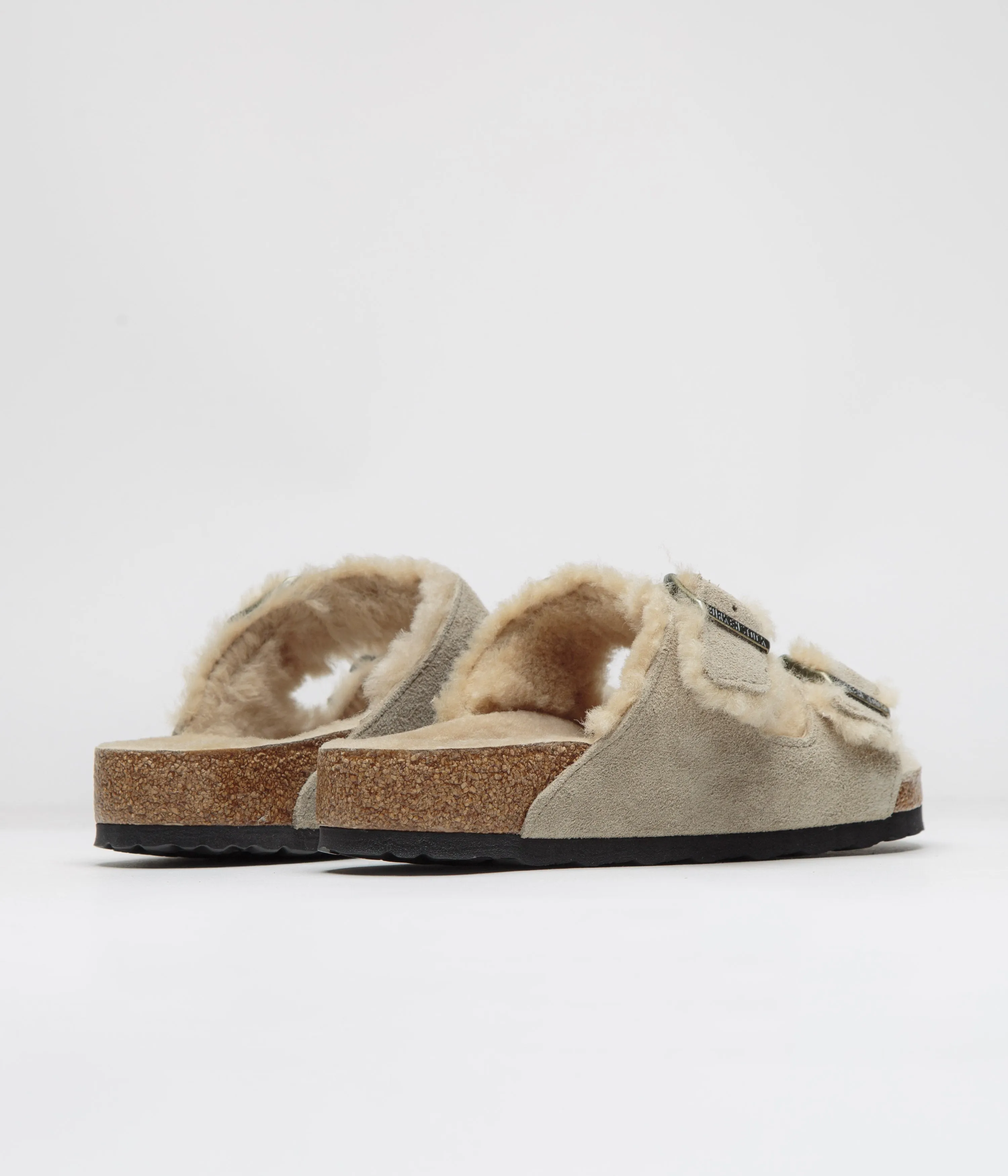 Birkenstock Arizona Shearling Sandalen - Birkenschuhe in Taube
