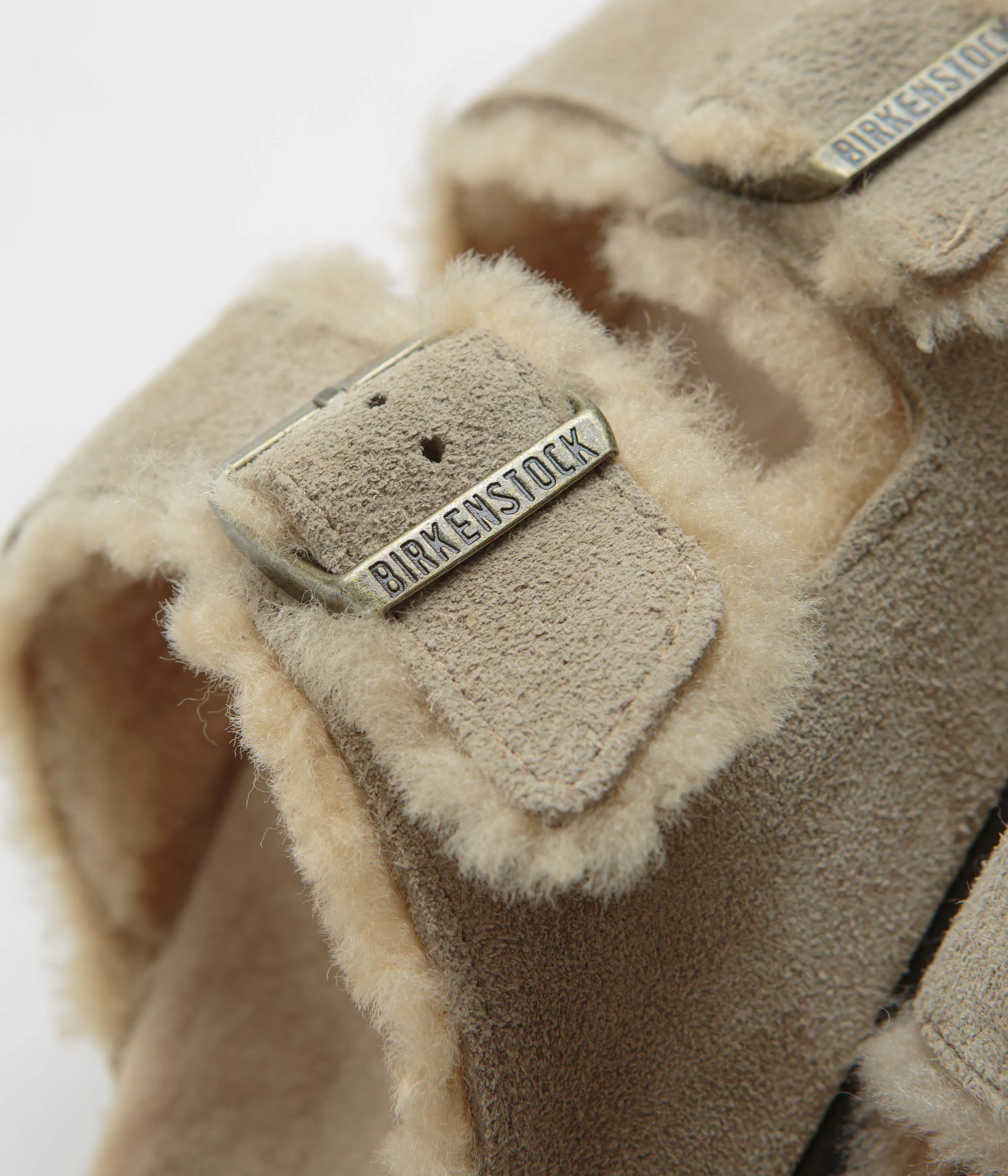 Birkenstock Arizona Shearling Sandalen - Birkenschuhe in Taube