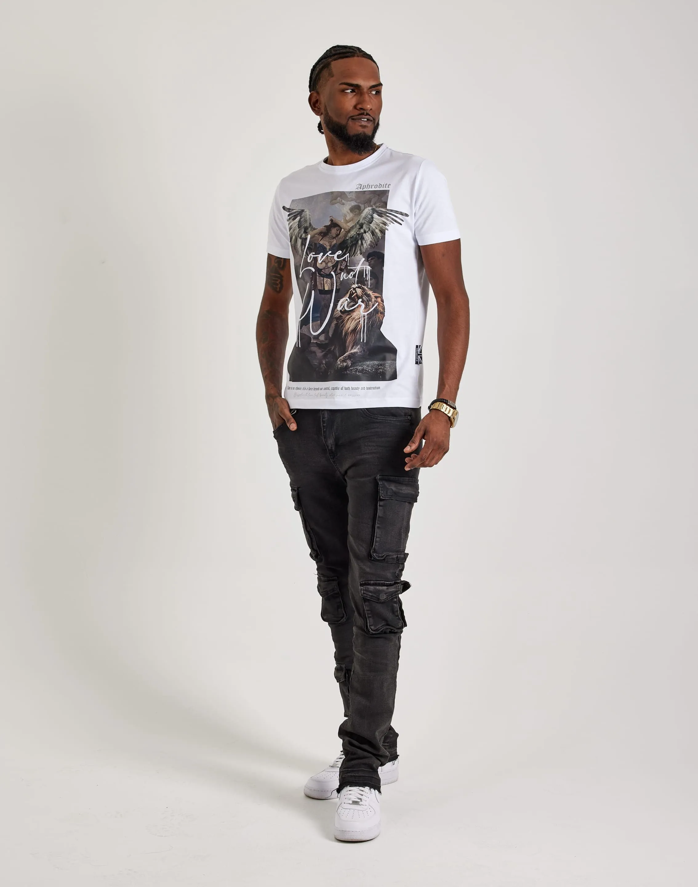 Gesegnetes UK Aphrodite Liebe statt Krieg T-Shirt