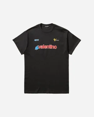 Bleu Mode 'Valentino 46' Tribut T-Shirt Schwarz