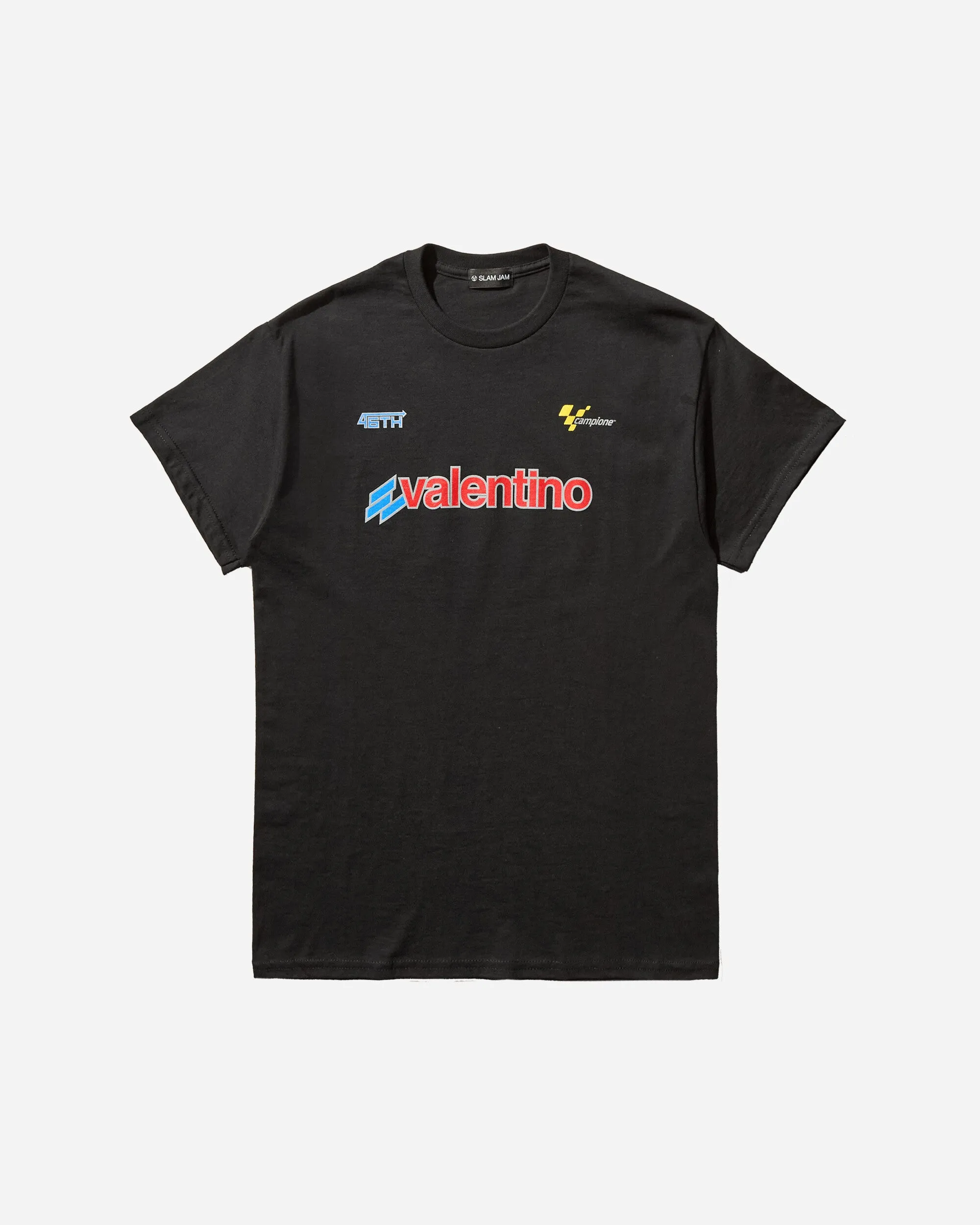 Bleu Mode 'Valentino 46' Tribut T-Shirt Schwarz