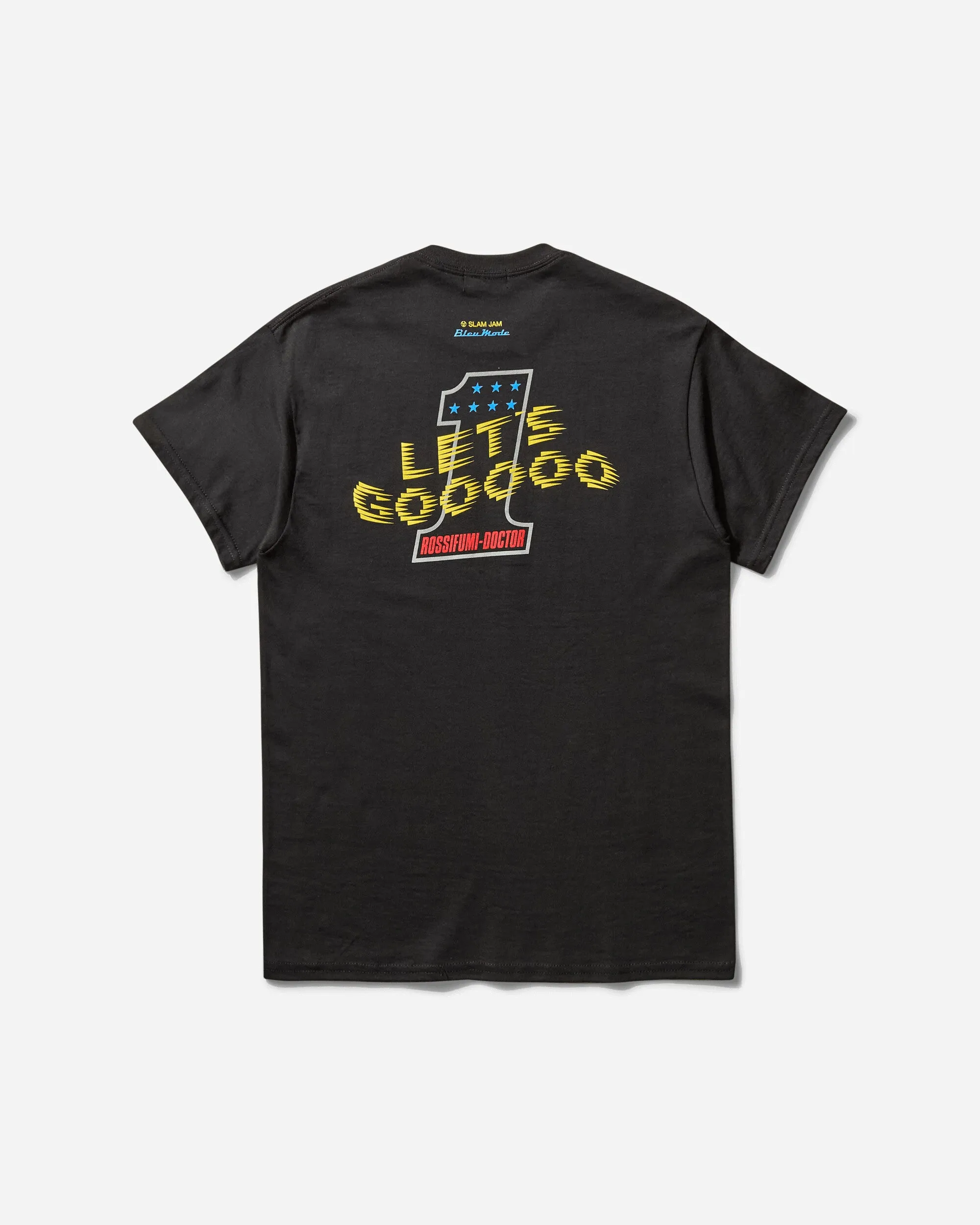 Bleu Mode 'Valentino 46' Tribut T-Shirt Schwarz