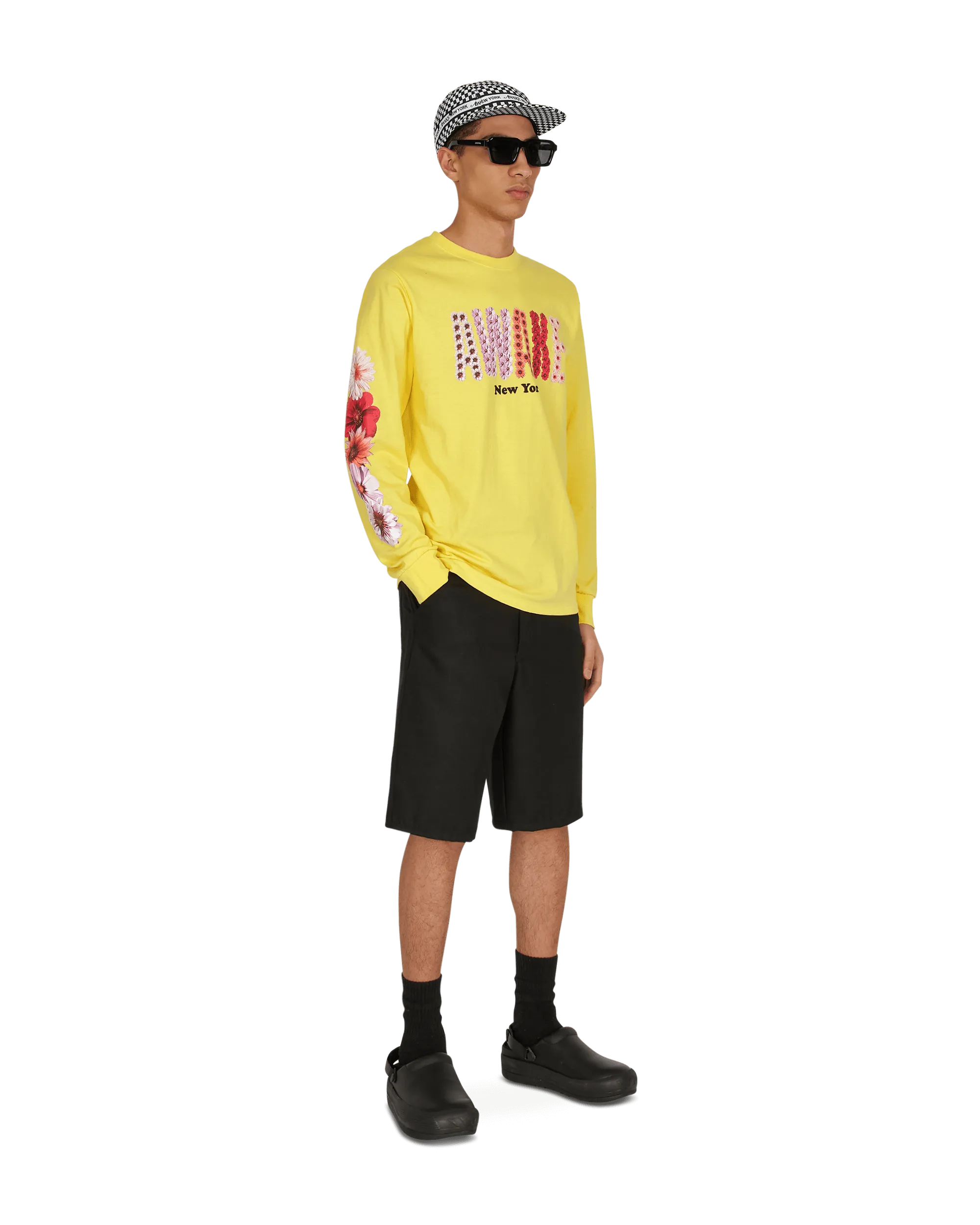 Bloom Logo Langarm T-Shirt Gelb