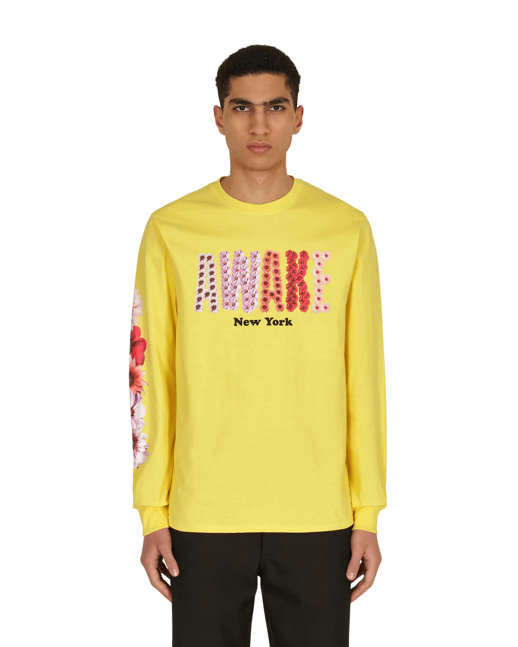 Bloom Logo Langarm T-Shirt Gelb