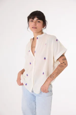 Bluse Brodee Maya Maya Blume Mehrfarbig