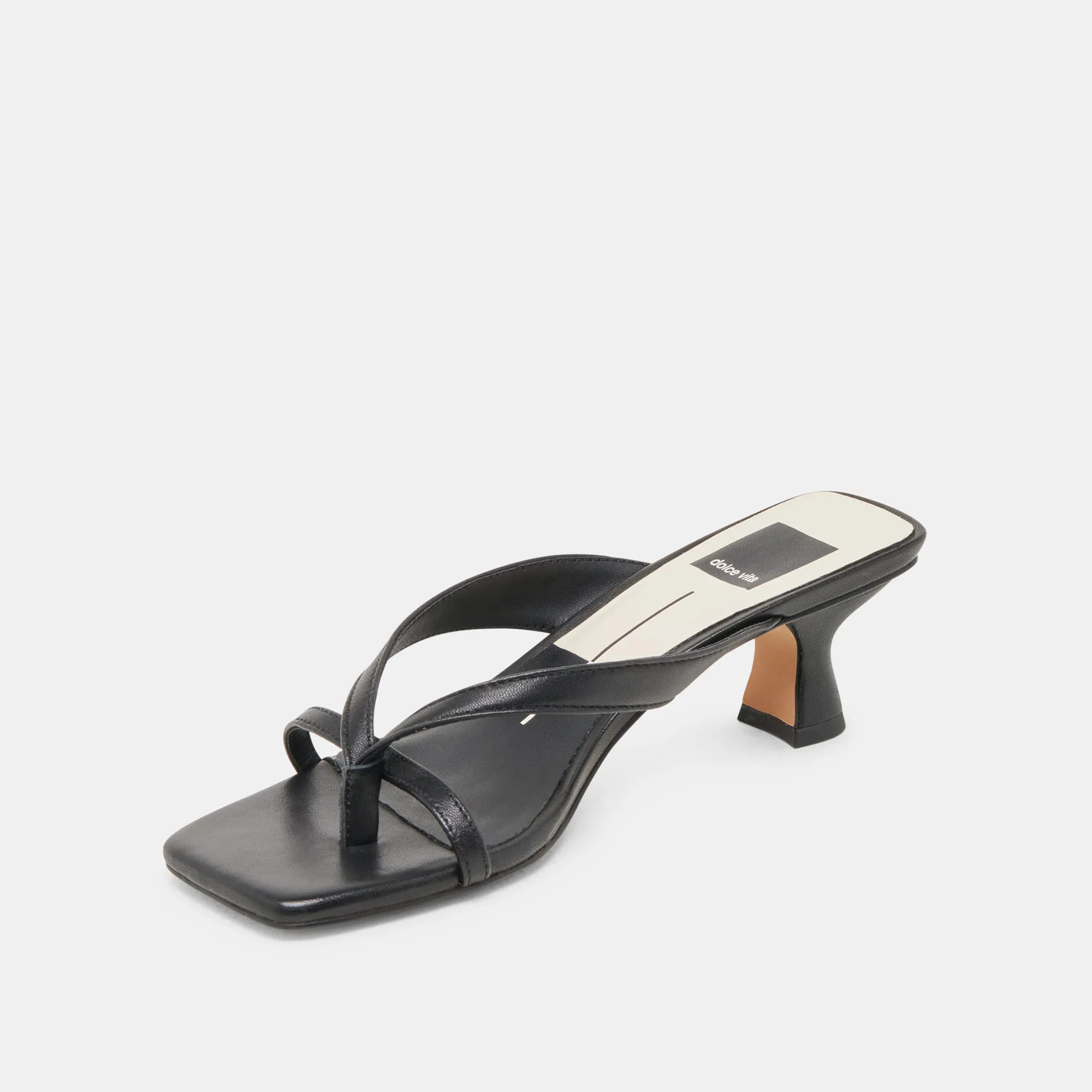 BREVEL WEITE ABSÄTZE ONYX LEDER
