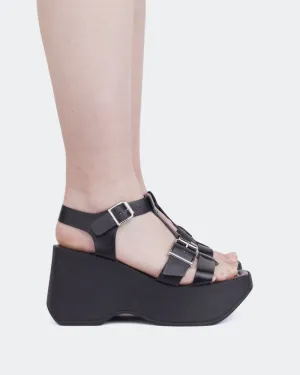 Brinkly Schwarzes Leder