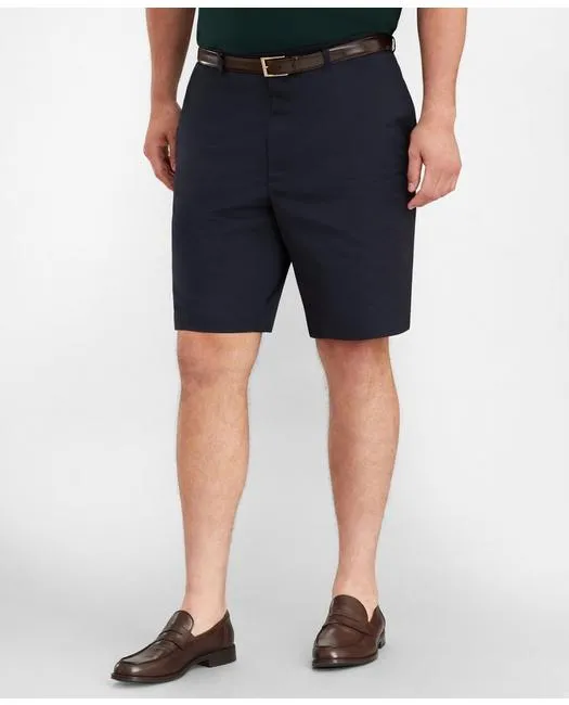 Brooks Brothers Herren Chino Shorts mit flacher Front und Stretch in Navy Brooks Brothers für große und kräftige Männer