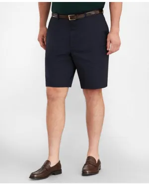Brooks Brothers Herren Chino Shorts mit flacher Front und Stretch in Navy Brooks Brothers für große und kräftige Männer