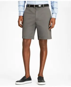 Brooks Brothers Herren Chino Shorts mit flacher Front und Stretch-Effekt in Grau Brooks Brothers