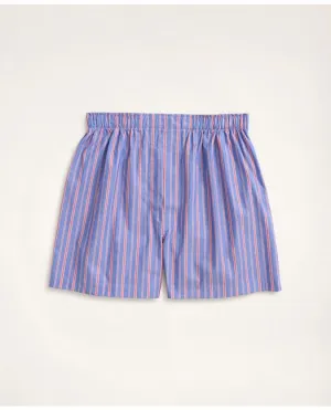 Brooks Brothers Herren Boxershorts mit wechselnden Streifen in Blau Brooks Brothers