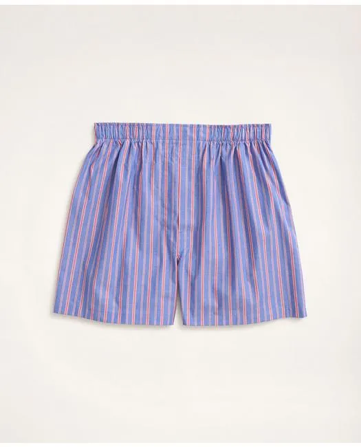 Brooks Brothers Herren Boxershorts mit wechselnden Streifen in Blau Brooks Brothers