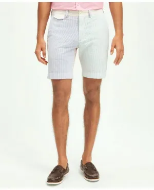 Brooks Brothers Herren Baumwoll-Stretch Seersucker Fun Stripe Shorts Mehrfarbig Brooks Brothers