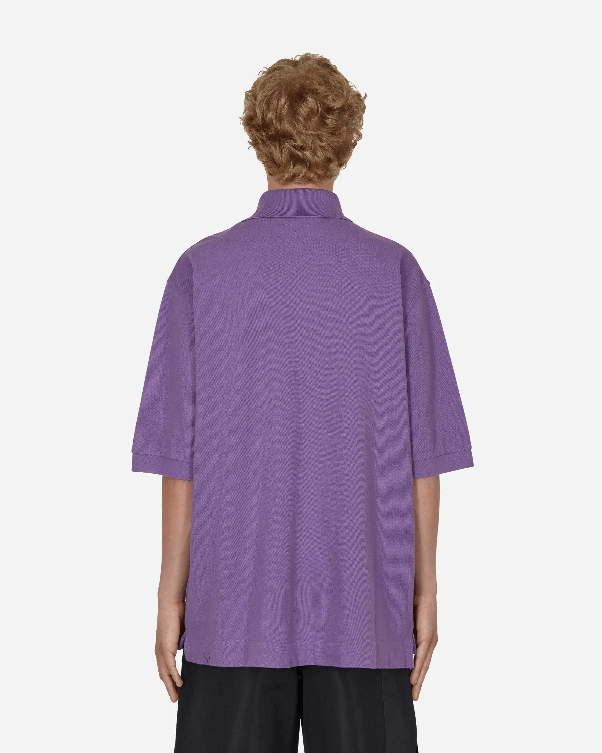 Bubble Logo Polo T-Shirt Lila