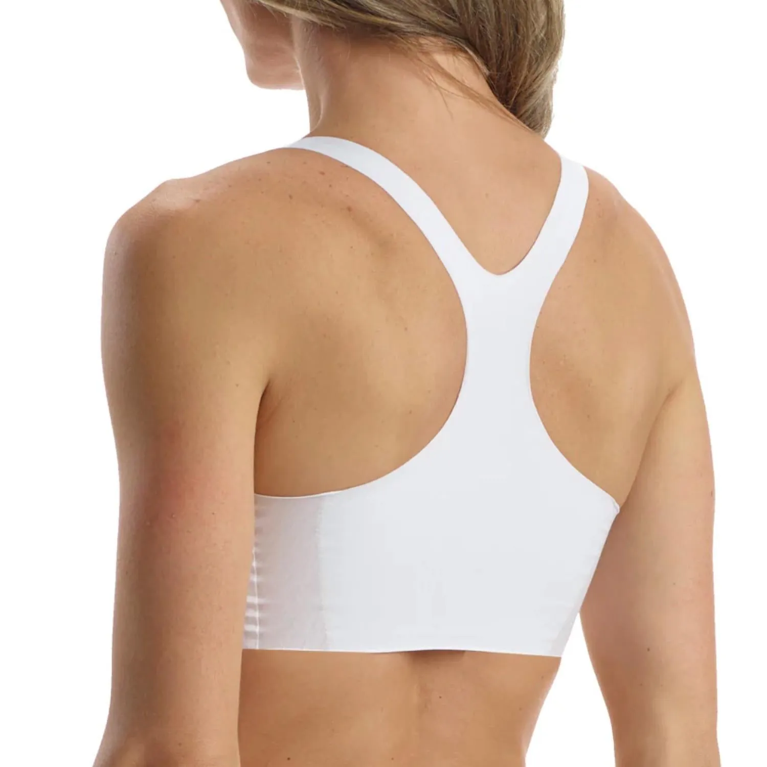 Butterweiches Racerback-Bralette in Weiß
