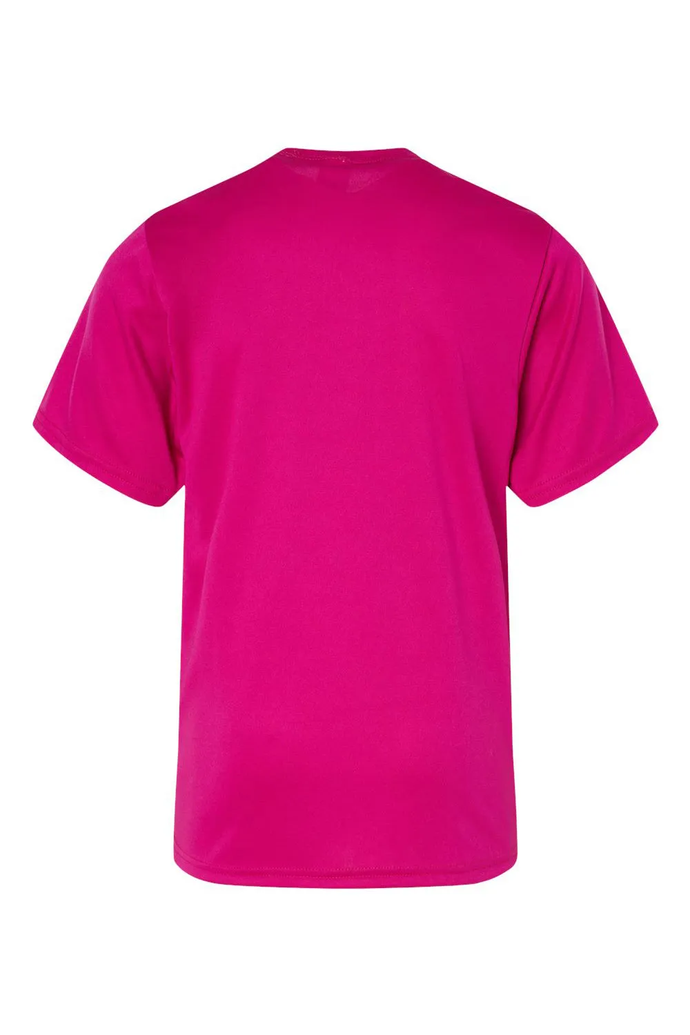 C2 Sport Jugend Performance Feuchtigkeitstransportierendes Kurzarm-Crewneck-T-Shirt - Knallrosa