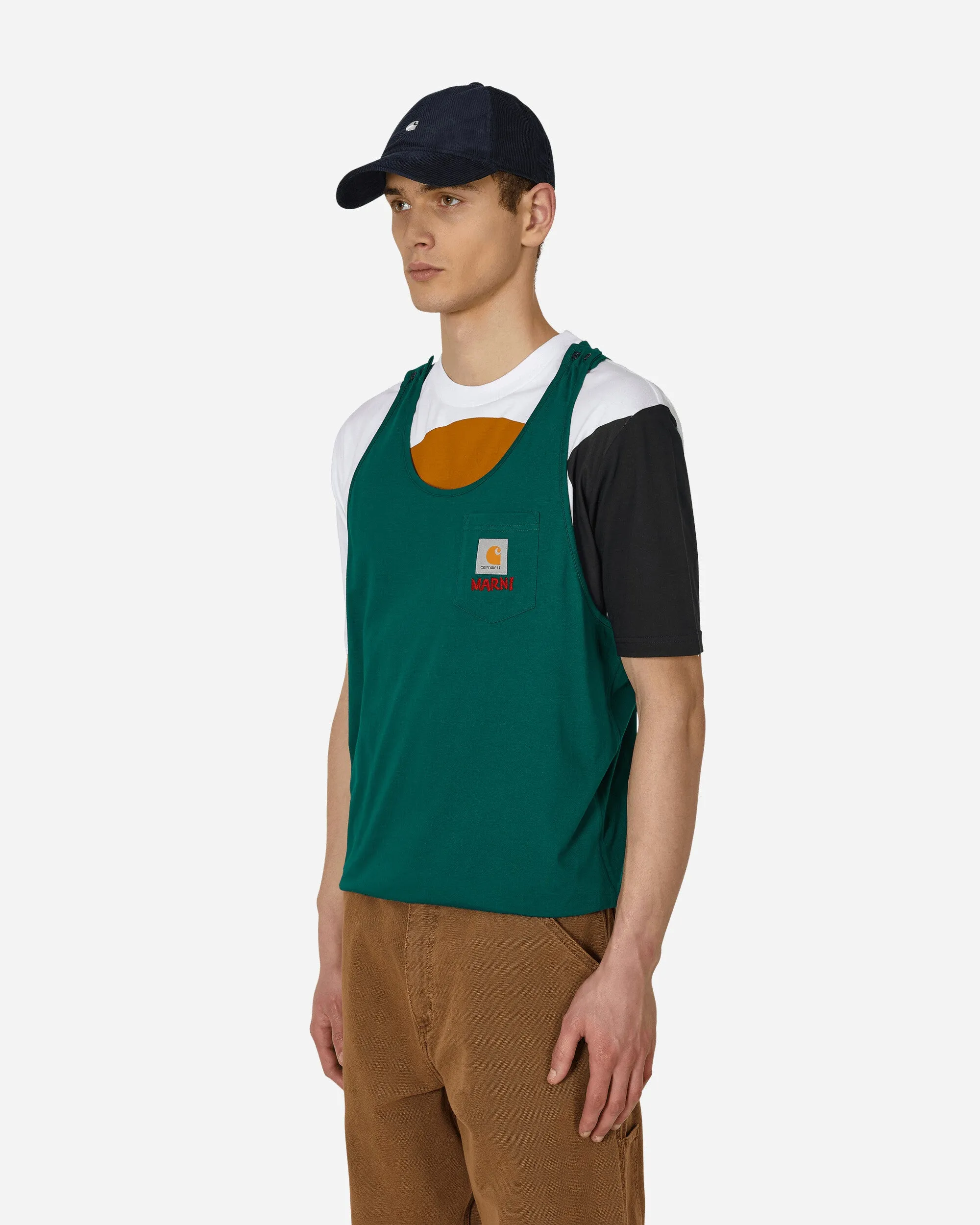 Carhartt WIP T-Shirt mit Tasche in Grün