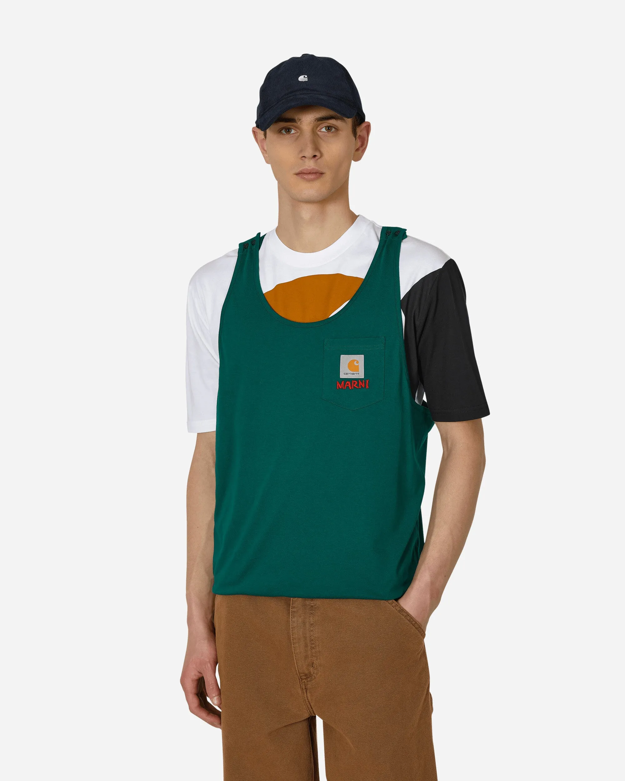 Carhartt WIP T-Shirt mit Tasche in Grün
