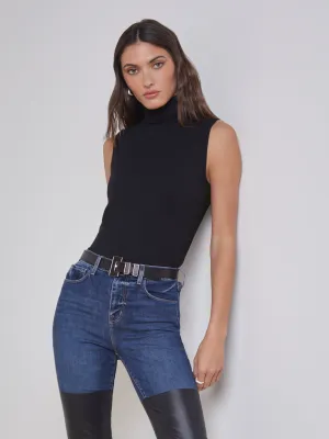 Ceci Ärmelloses Rollkragenpullover