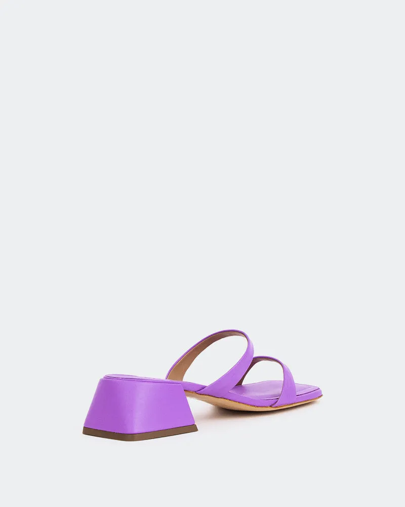 Zentrum, Lila Leder/Violettes Leder