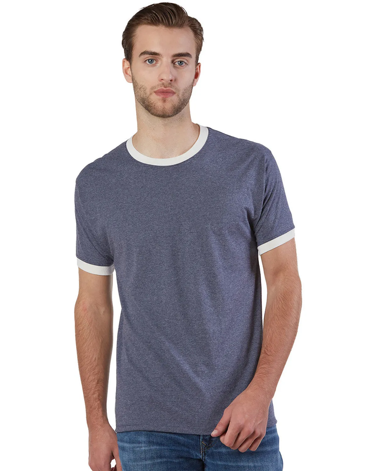 Champion CP65 Erwachsenen Triblend Ringer T-Shirt