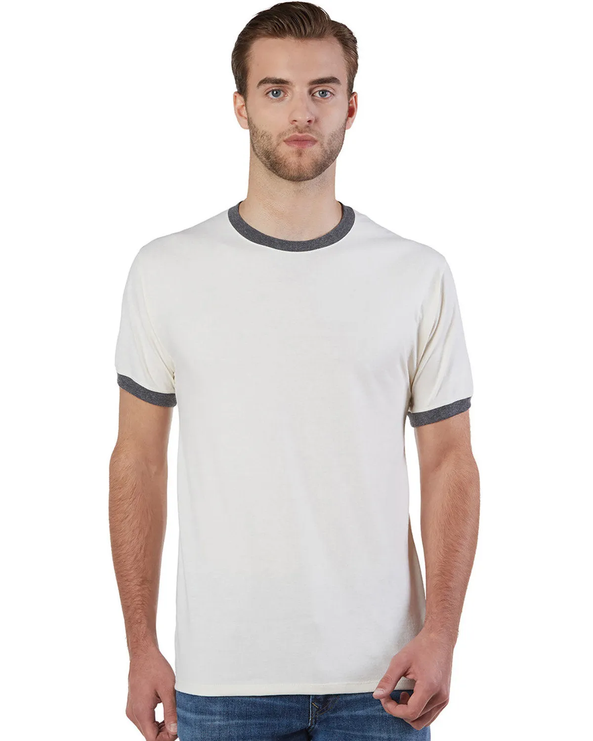 Champion CP65 Erwachsenen Triblend Ringer T-Shirt