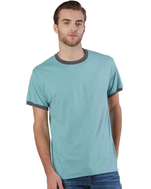 Champion CP65 Erwachsenen Triblend Ringer T-Shirt