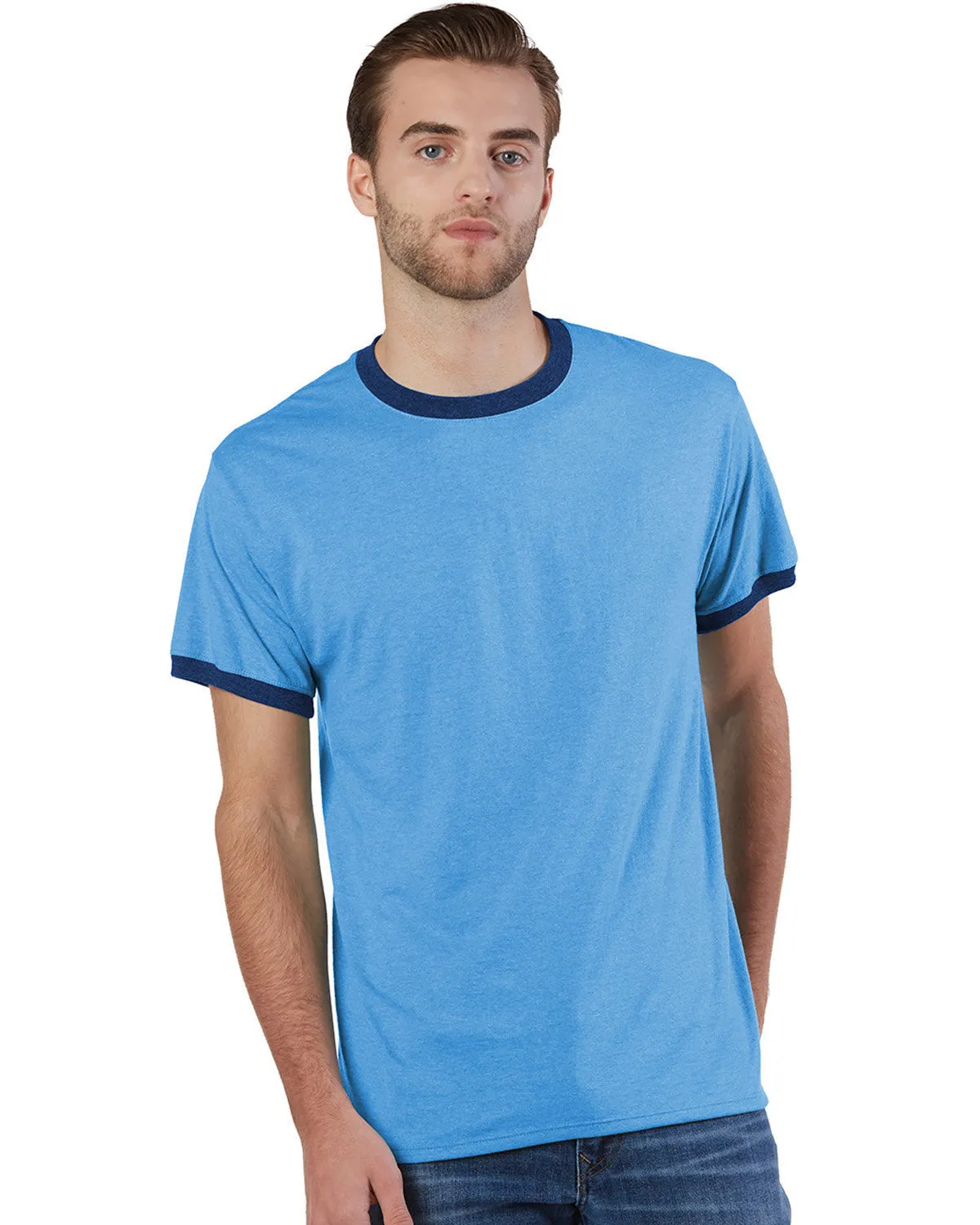 Champion CP65 Erwachsenen Triblend Ringer T-Shirt