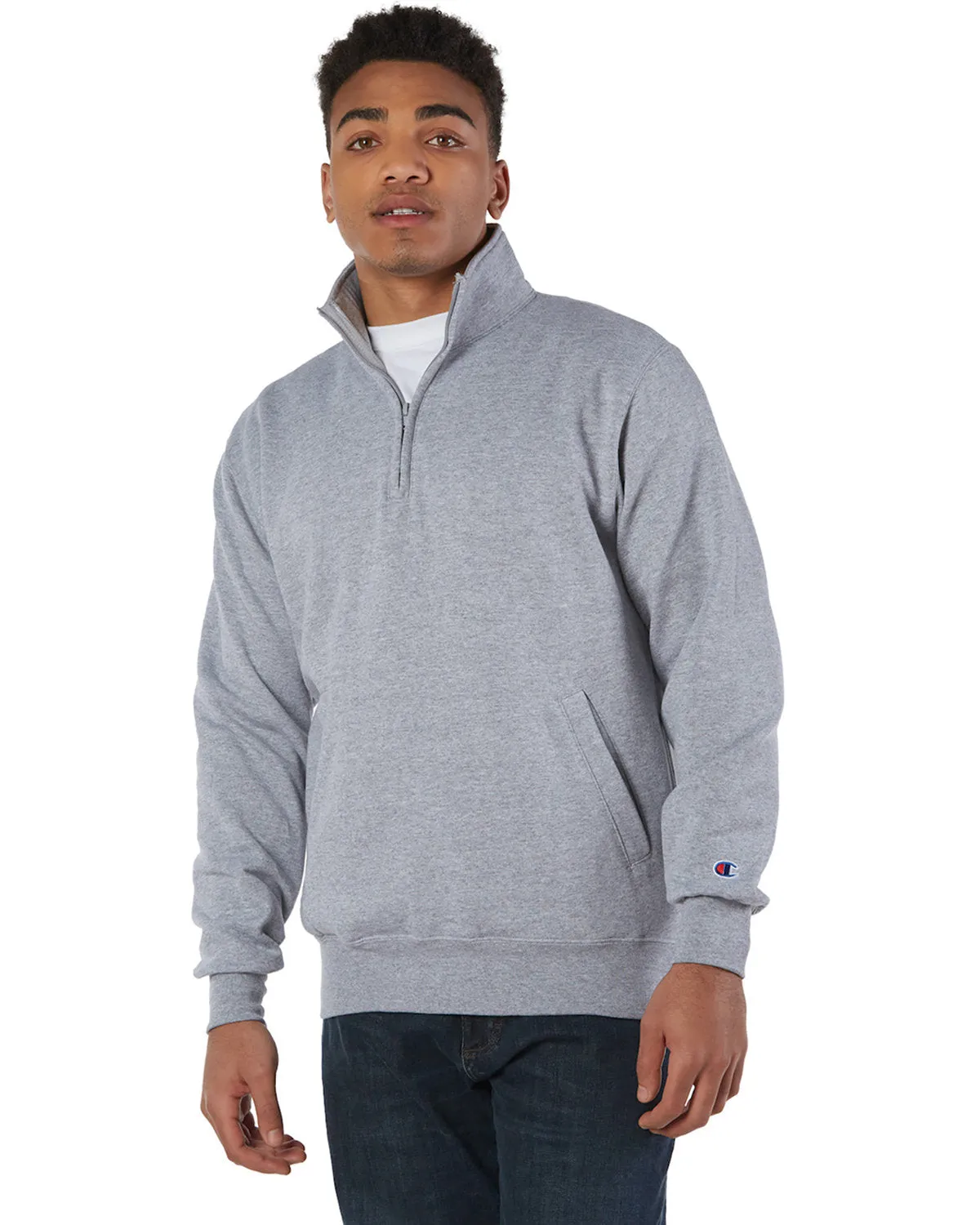 Champion S400 Erwachsenen Doppelt Trocken Eco Viertel-Reißverschluss Pullover
