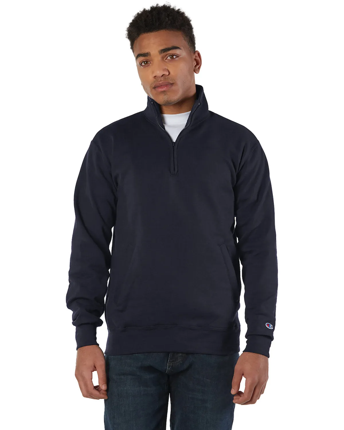 Champion S400 Erwachsenen Doppelt Trocken Eco Viertel-Reißverschluss Pullover