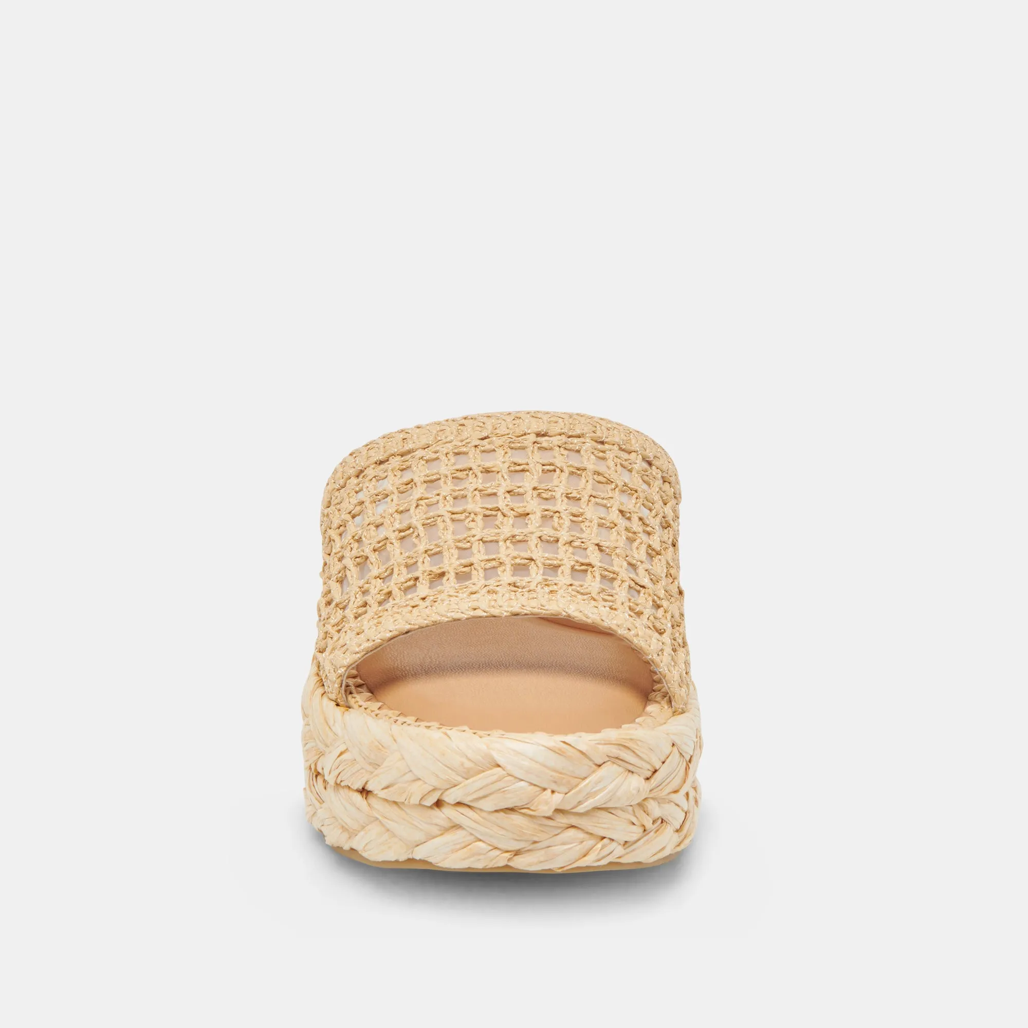 CHAVI MESH SANDALEN NATUR GEFLOCHTENE RAFFIA