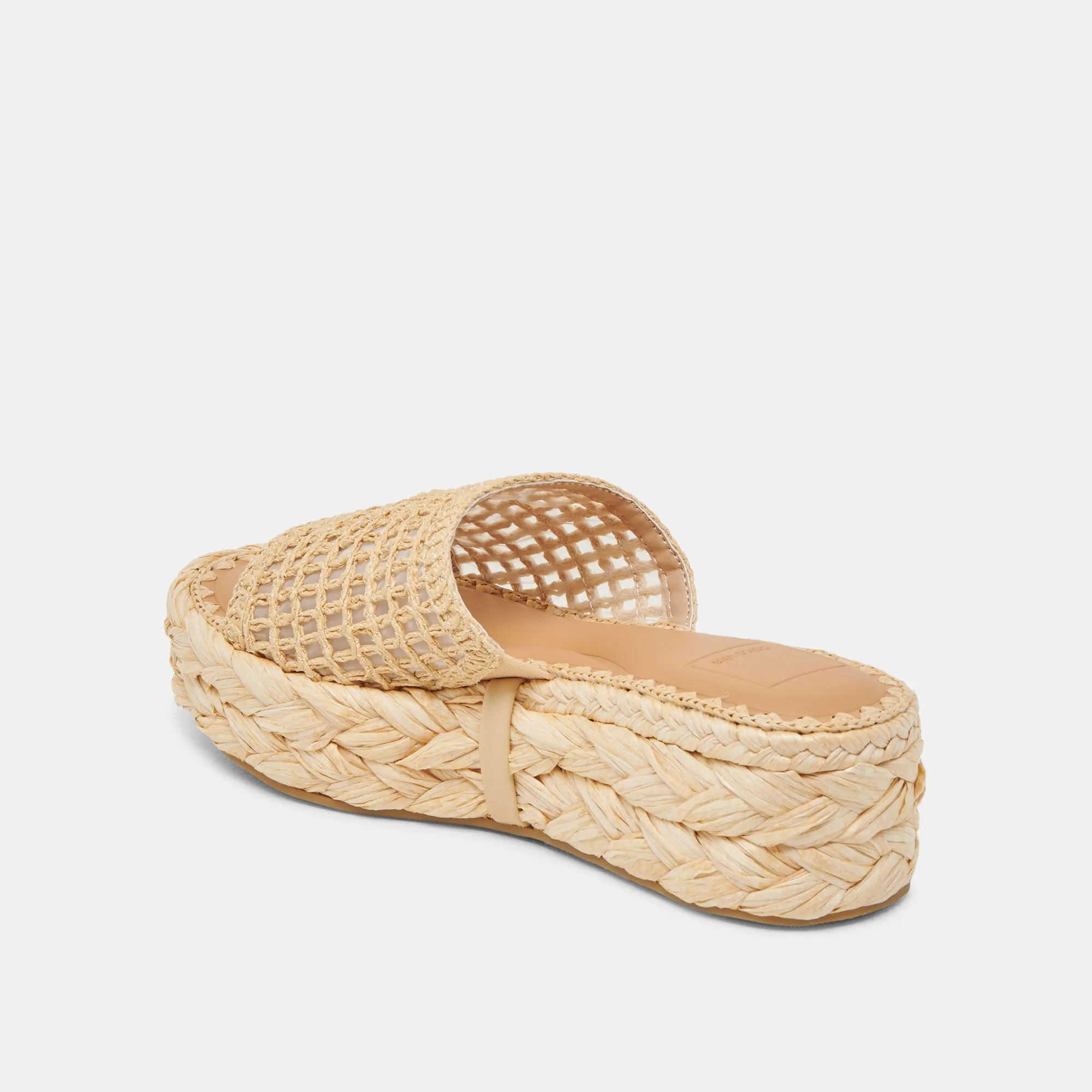 CHAVI MESH SANDALEN NATUR GEFLOCHTENE RAFFIA