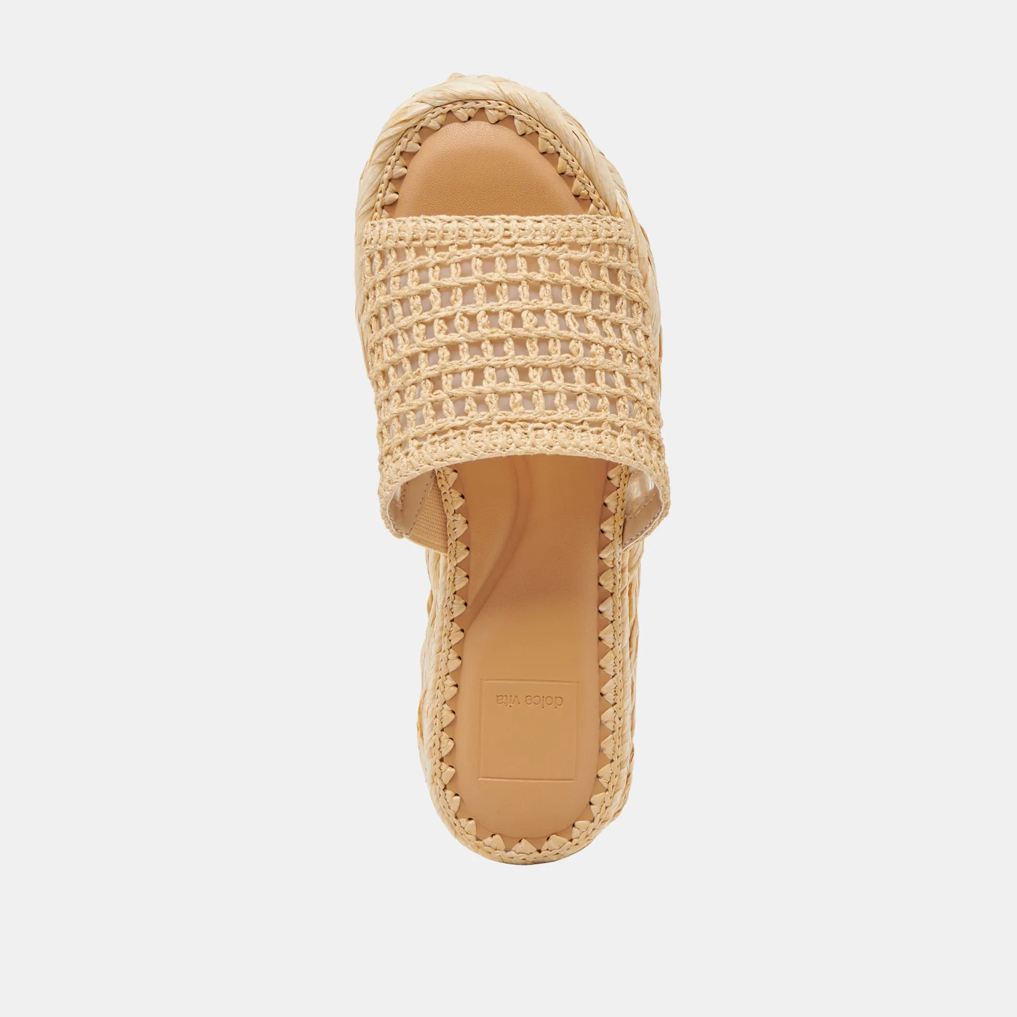 CHAVI MESH SANDALEN NATUR GEFLOCHTENE RAFFIA