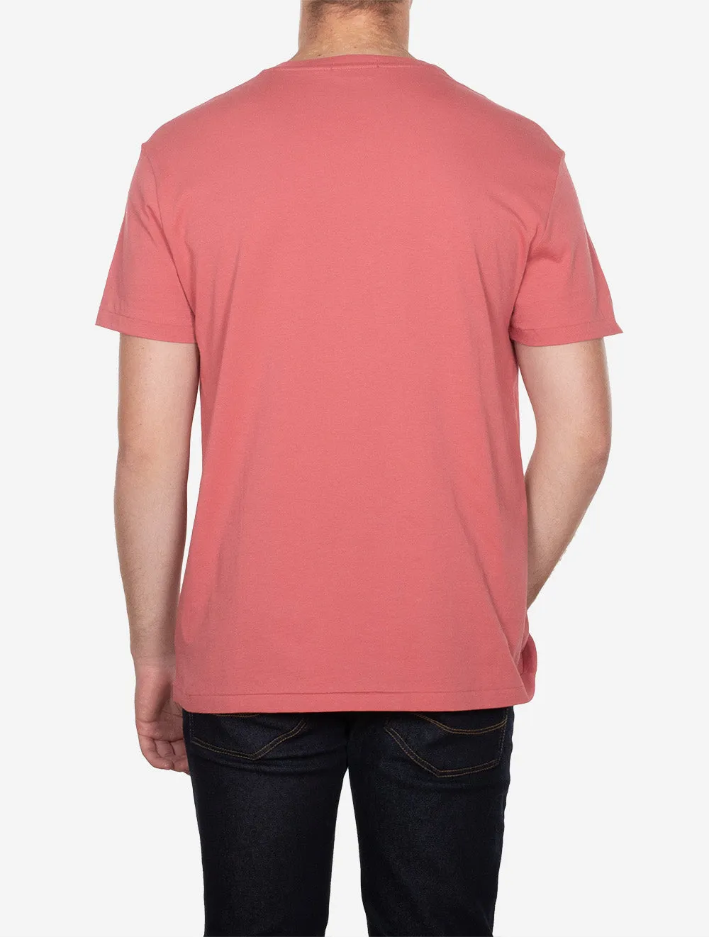 Classic Fit Polo Bären-Jersey T-Shirt Rot