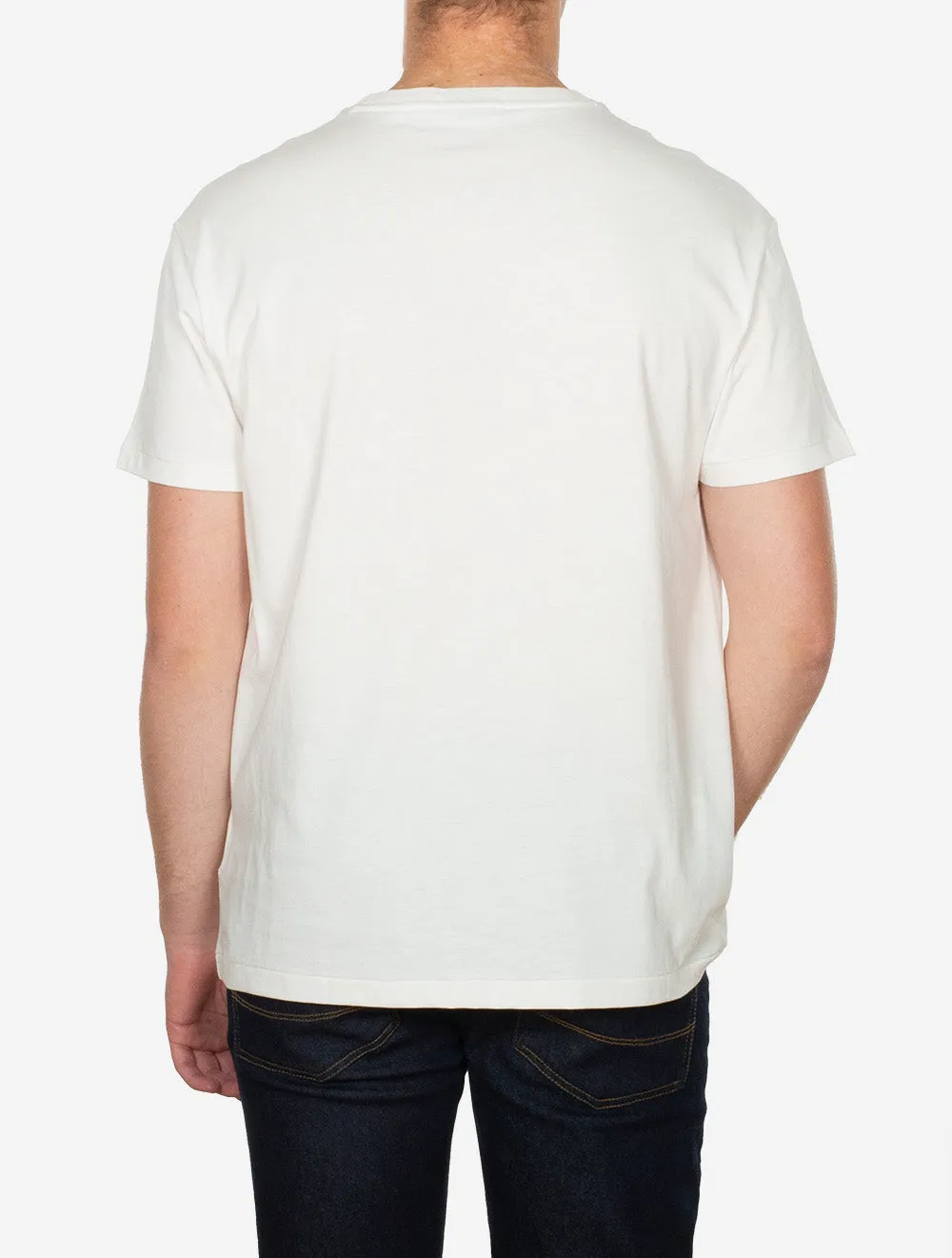 Classic Fit Polo Bär Jersey T-Shirt Weiß
